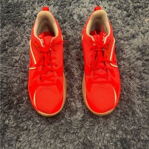 Red JCole Basketball Athletic Shoes for Men.